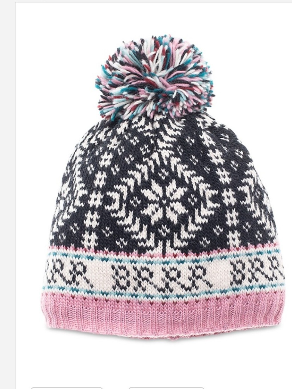 French Knot Novelty Nordic Knitted Wool Hat. Nwt Back To School
